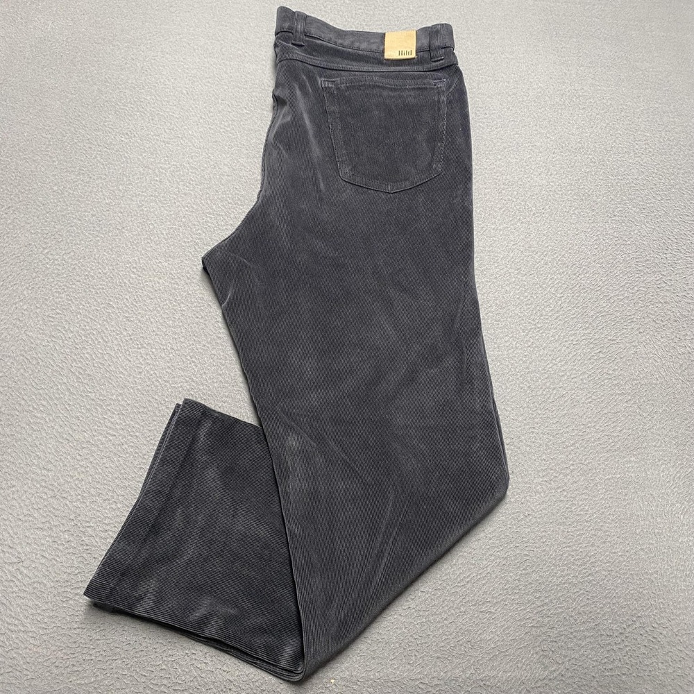 Hiltl Pants Mens‎ 42x30 Gray Corduroy Classic Fit Five Pocket Germany Design